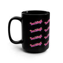 Load image into Gallery viewer, Be Kind Pattern Black 15oz Mug