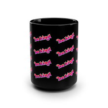 Load image into Gallery viewer, Be Kind Pattern Black 15oz Mug
