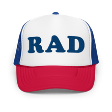 Load image into Gallery viewer, RAD Red White & Blue Trucker Hat