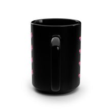 Load image into Gallery viewer, Be Kind Pattern Black 15oz Mug

