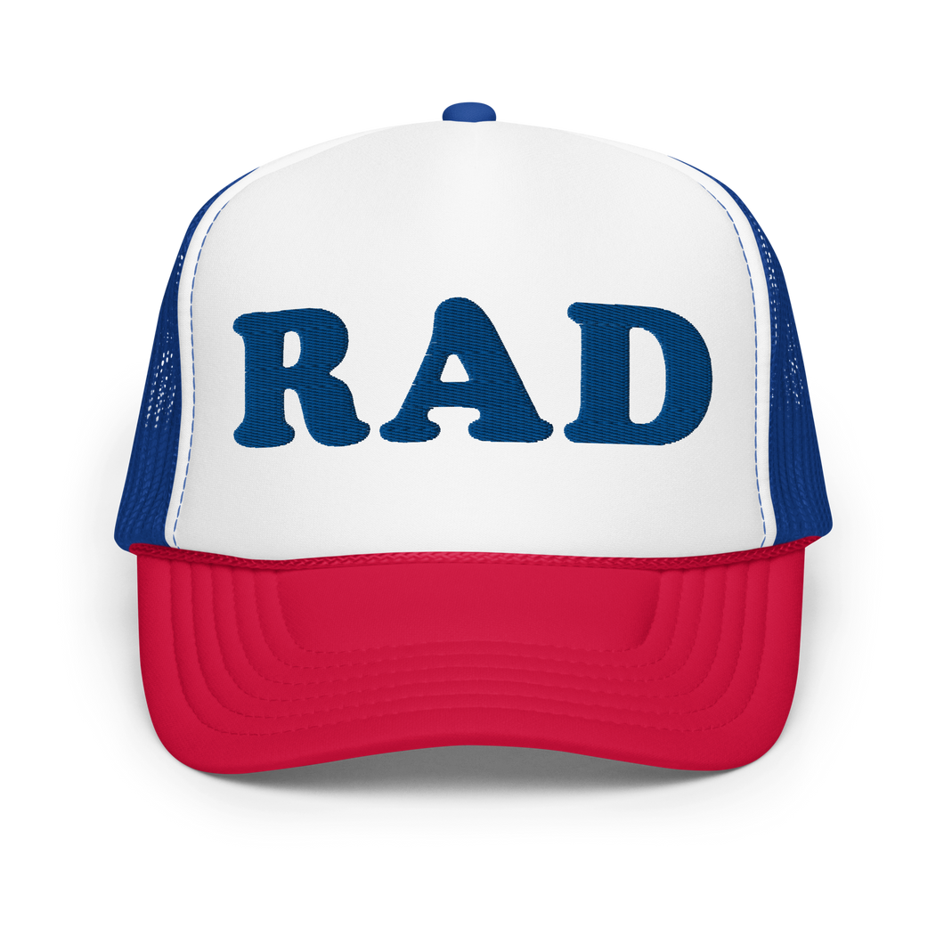 RAD Red White & Blue Trucker Hat